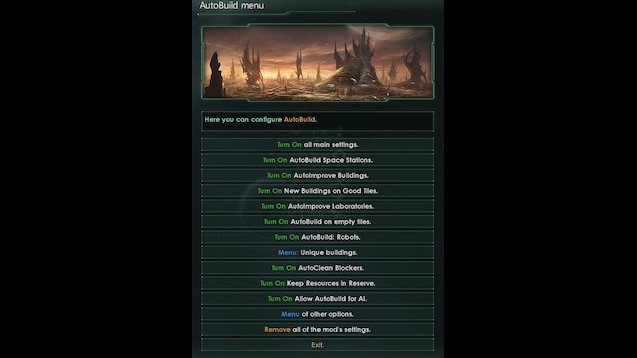 Steam Workshop Mod Menu
