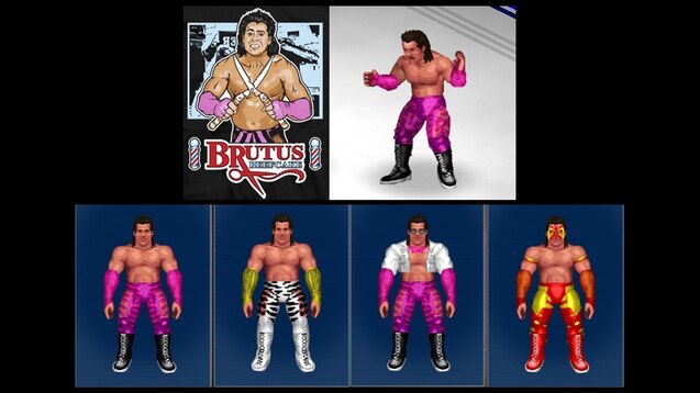 Brutus the Barber Beefcake 90s Wrestling themed hockey jersey