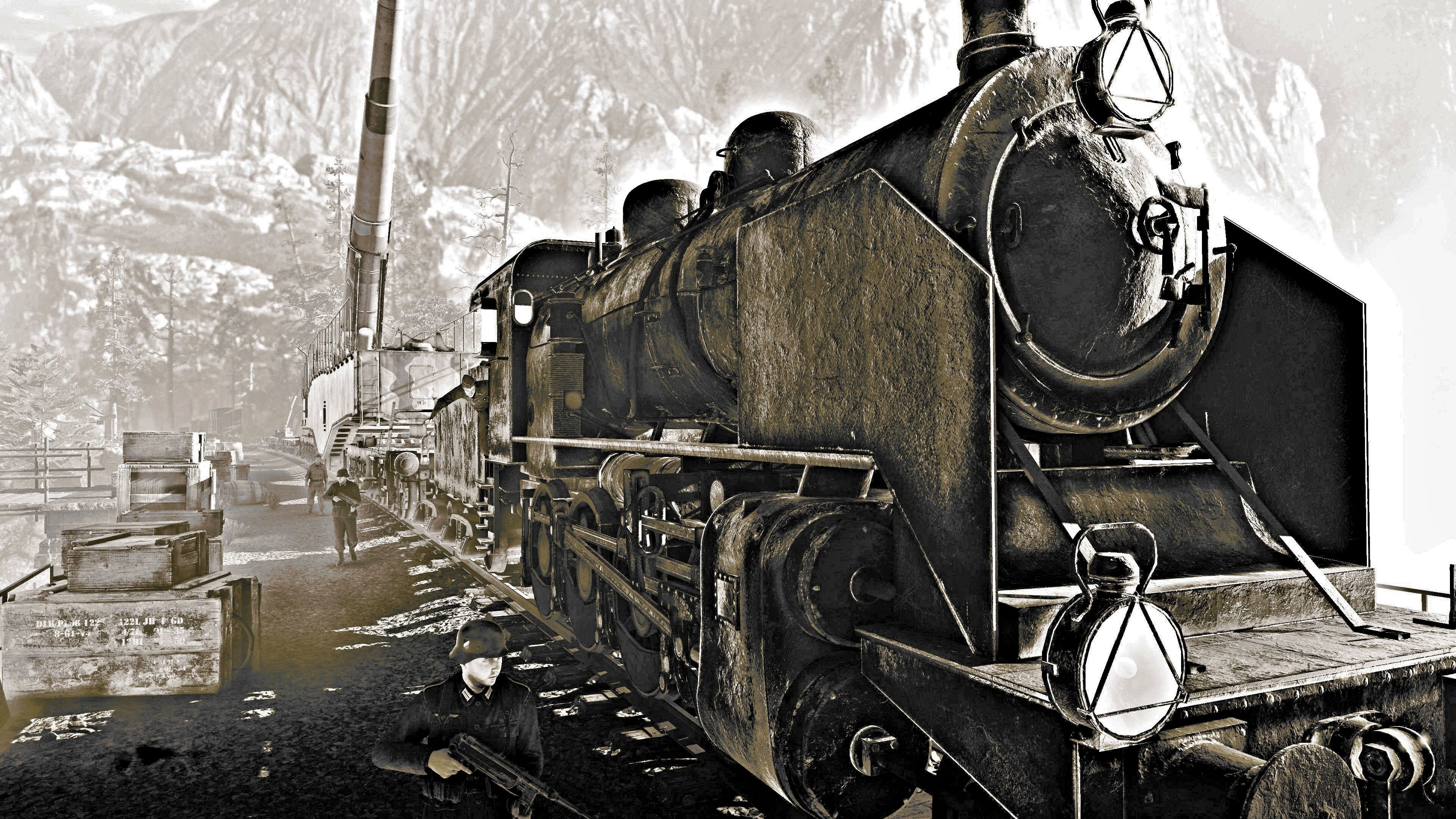sniper elite 4 wreck the railway gun