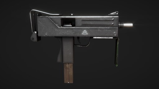 A 3D Mac-10 I modeled and textured all from scratch. 