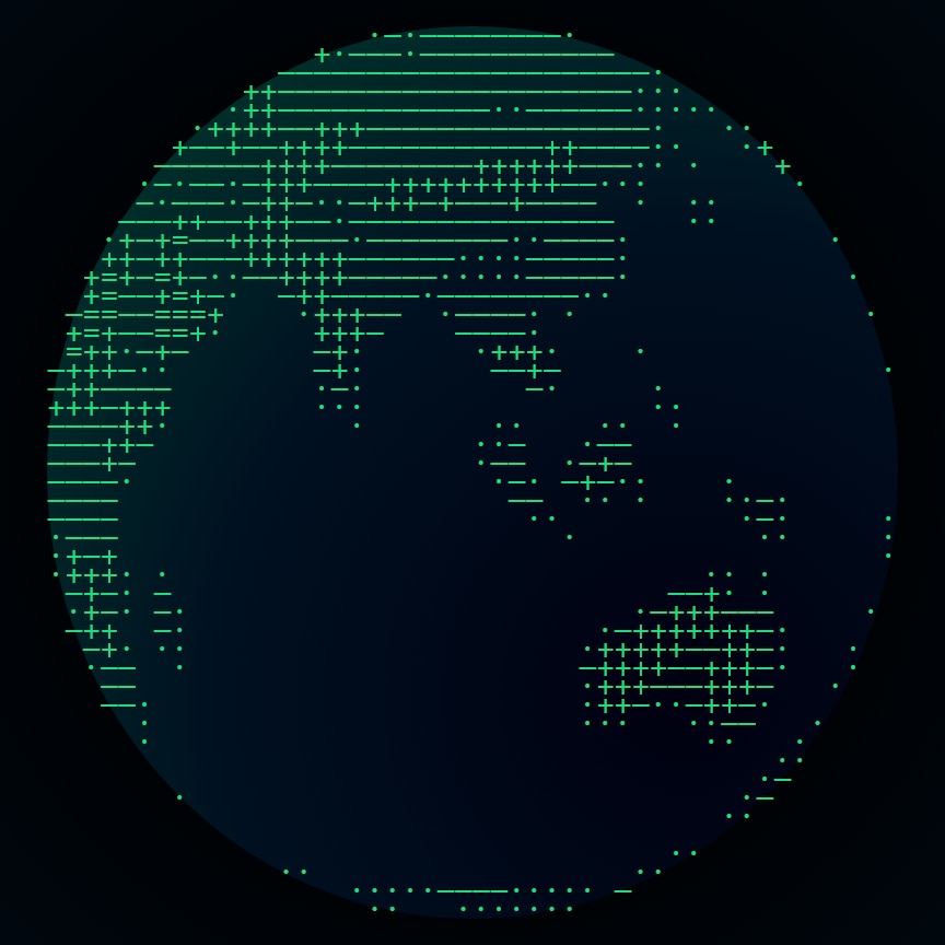 ASCII Globe