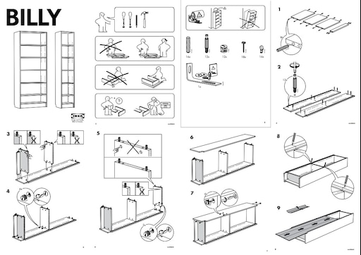 Билли икеа инструкция по сборке Билли икеа инструкция по сборке