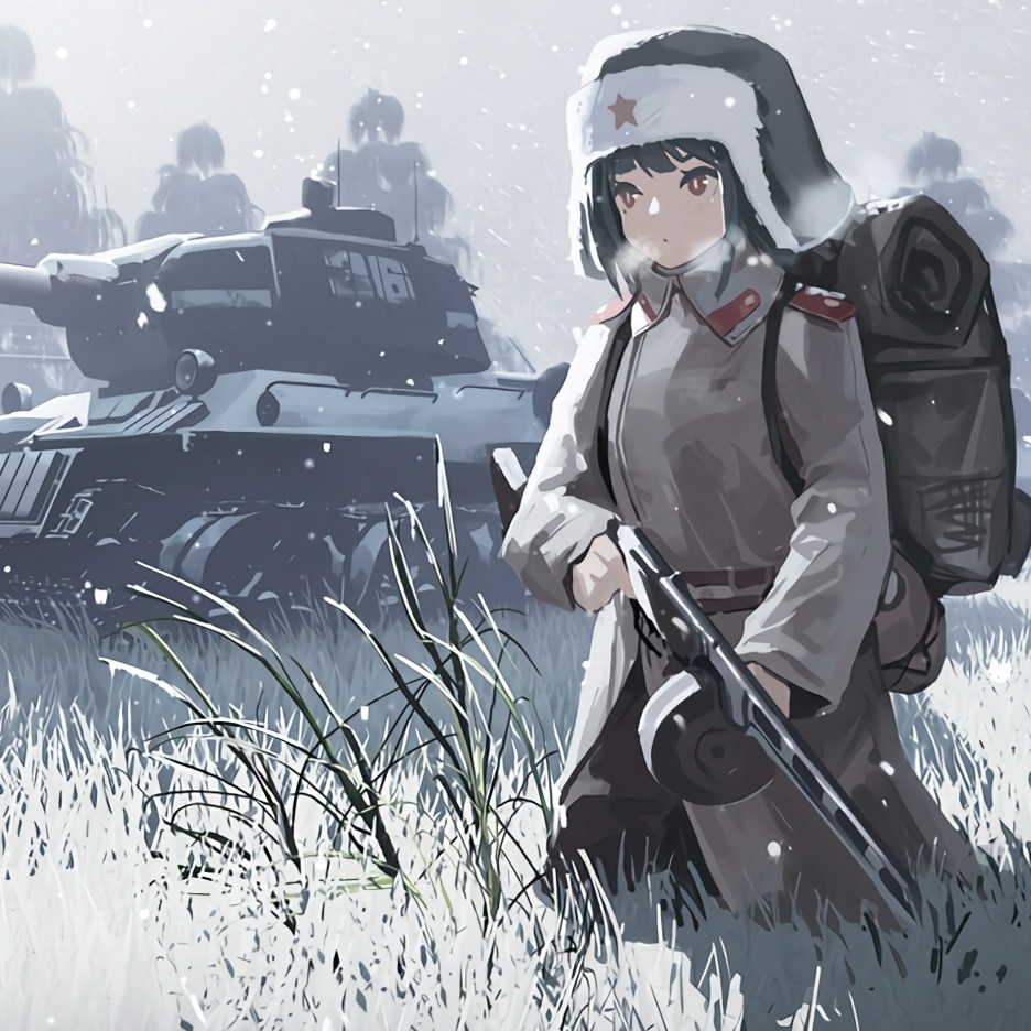 WWII Russian Anime Girls Advancing [Red Orchestra 2 Soundtrack]