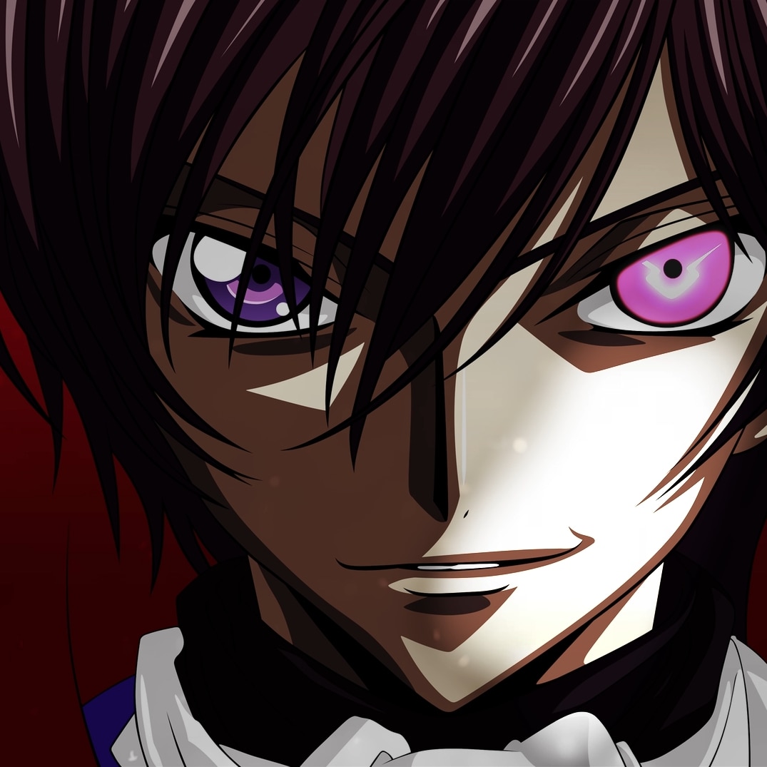 Code Geass Lelouch 60 FPS (1920x1080) animated with particles and a glowing eye