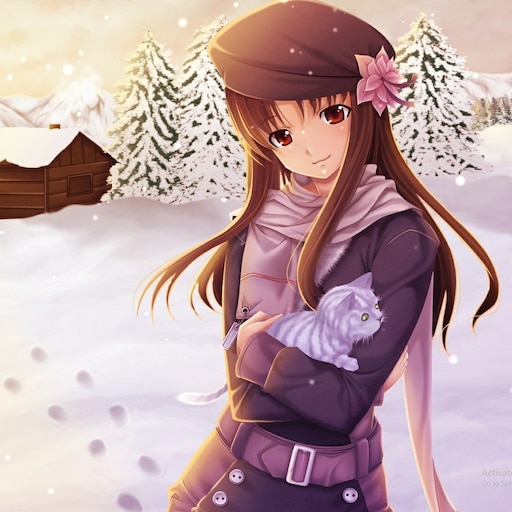 Steam Workshop::Anime Snow wallpaper