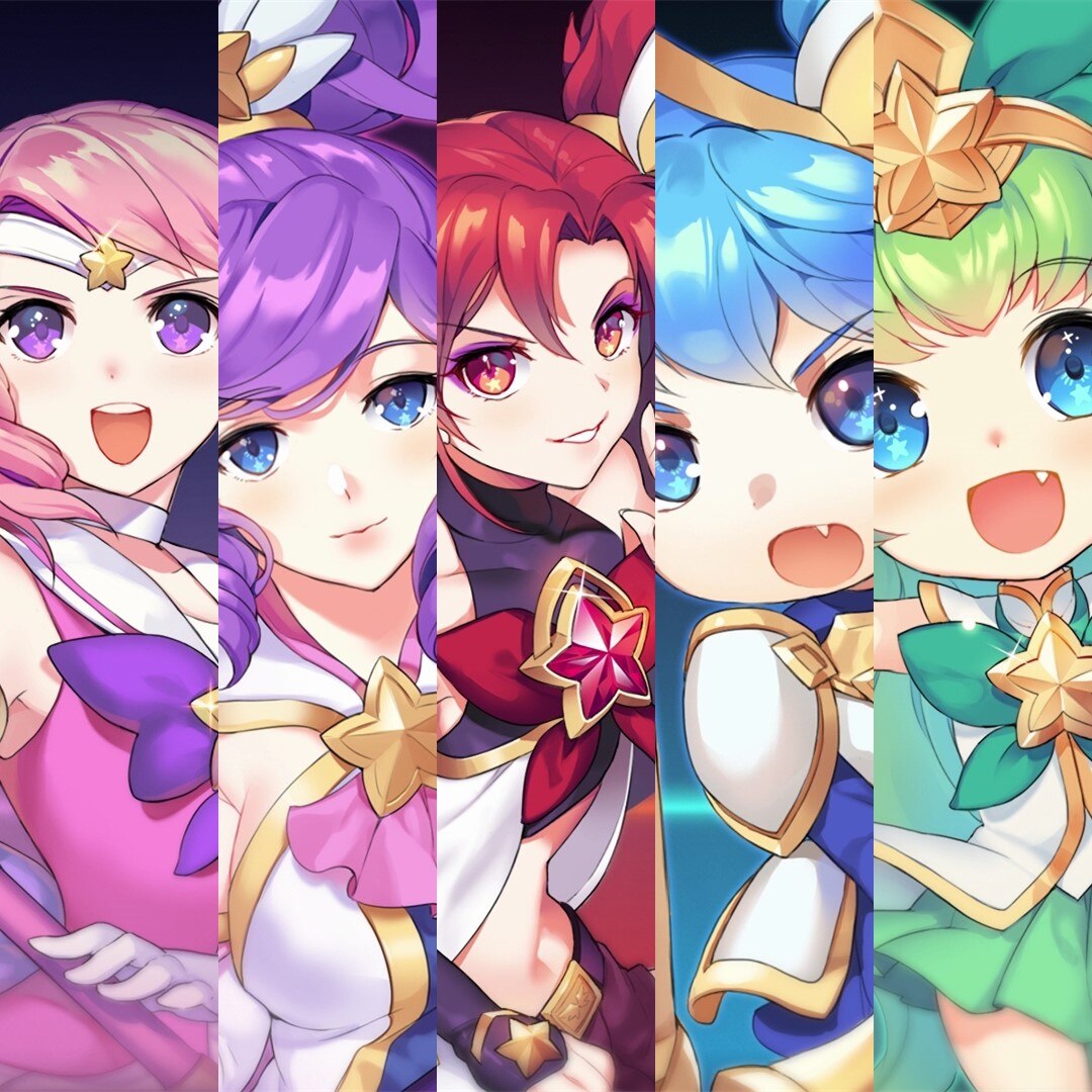 League of Legends|LOL|Magical Girl Star Guardian|Music Visualization[1920X1080]Five Characters&Five BGM