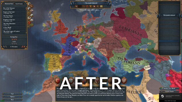 I saw this comparison of CK2 and EU4's political maps on the forum