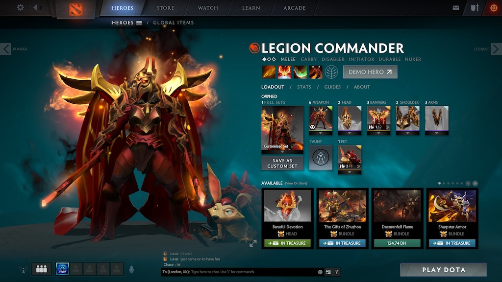 Steam Community Screenshot Legion Commander Arcana