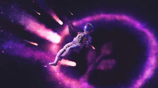 Фиолетовый космонавт