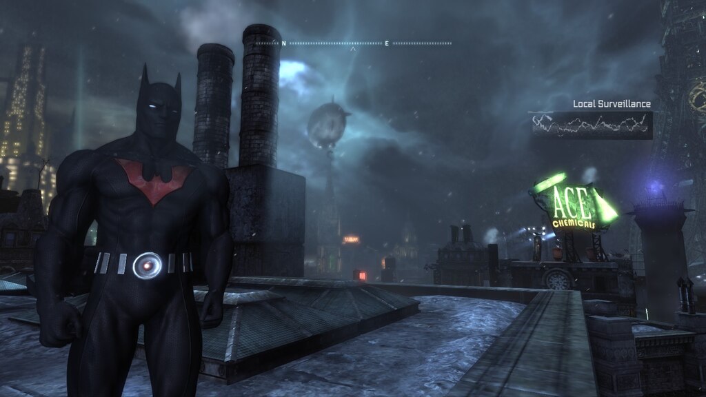 Animated Batman Begins skin mod for Arkham City by