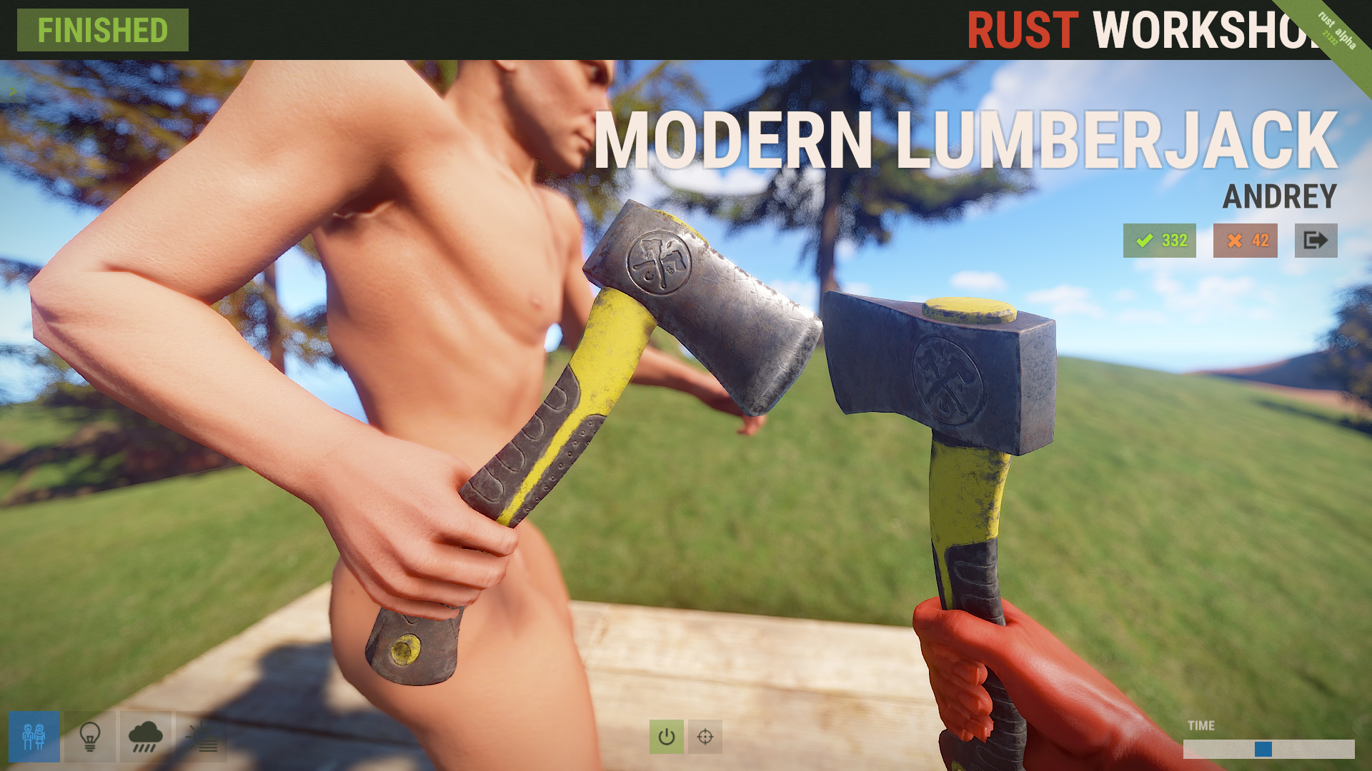 Modern Lumberjack Hatchet screenshot 1
