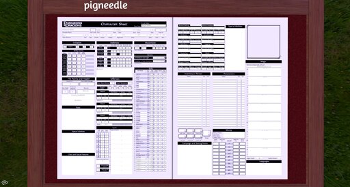 Steam Workshop Pigneedle S Editable D D 3 5e Character Sheet