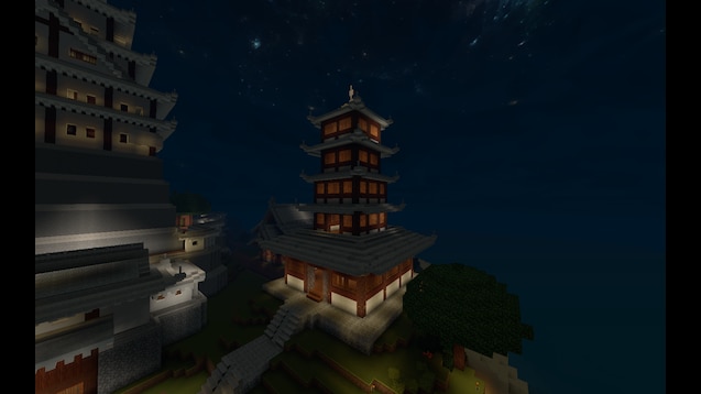 minecraft pagoda blueprints