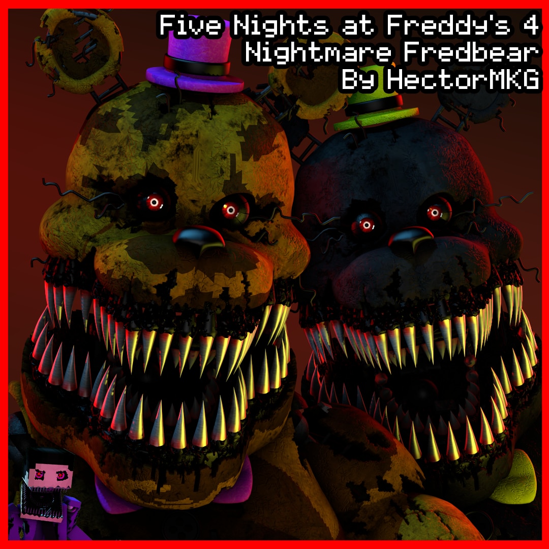 fnaf 4 nightmare freddybear wallpaper