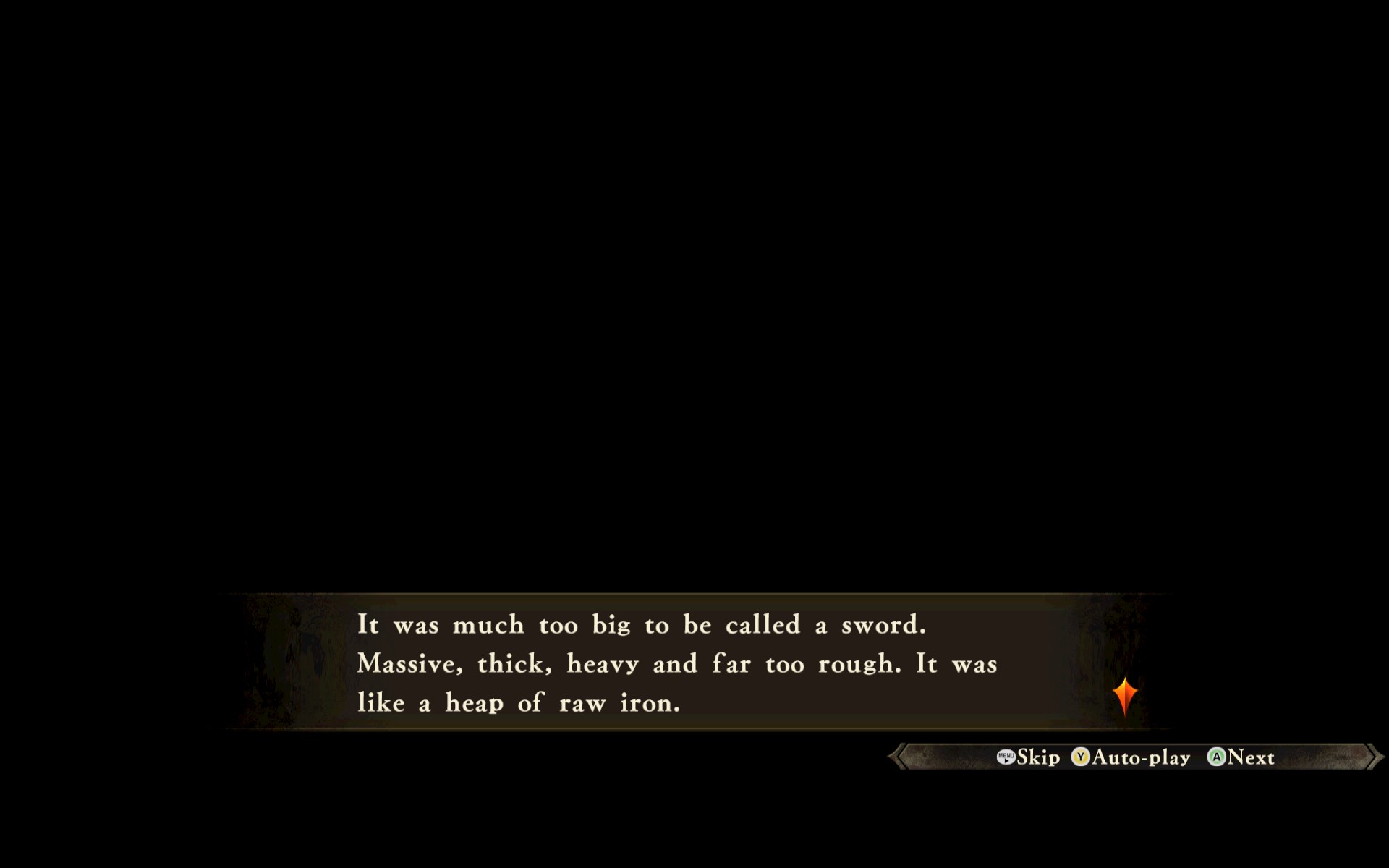 Steam Community Screenshot それは剣と呼ぶには云々 英語訳だとこうなるのね