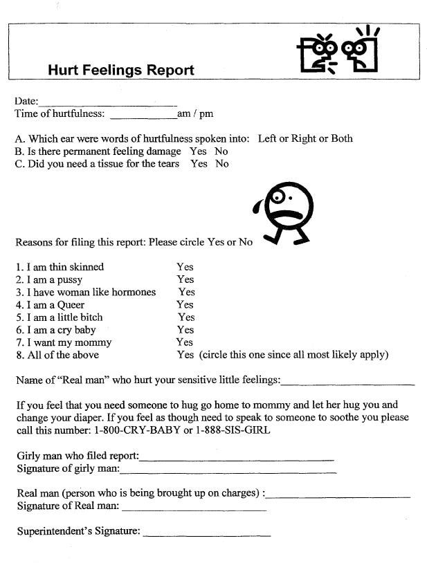 hurt feelings report pdf