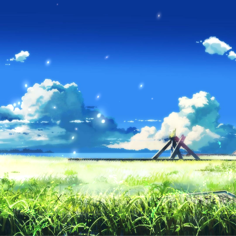 Anime Landscape Dual Screen Wallpaper