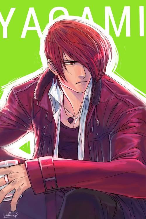 Lexica - Harmony of red abandoned city, cute handsome iori yagami