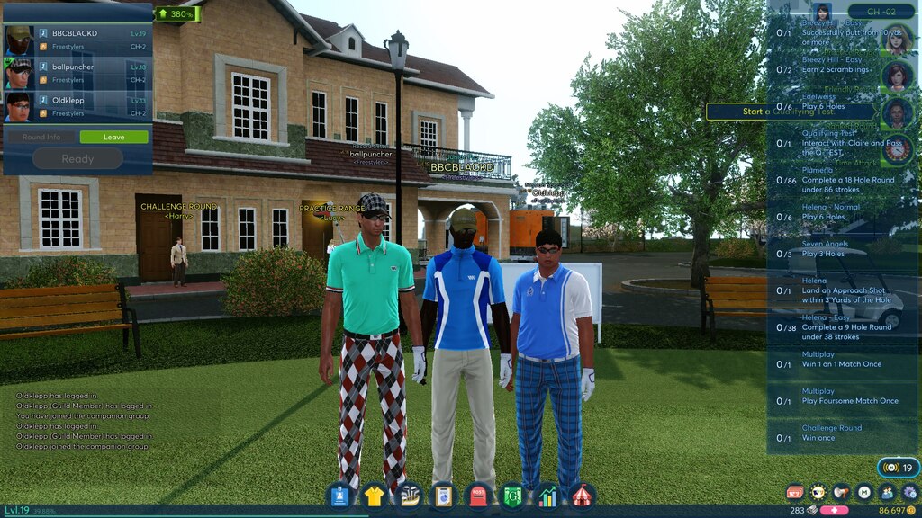 Golf with friends online