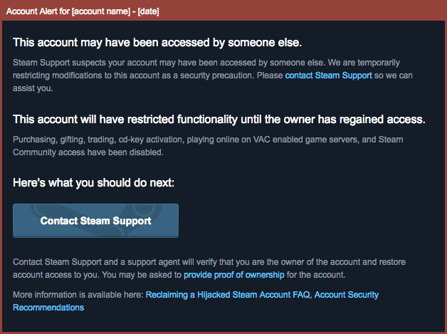 Steam Community :: Screenshot :: ToS banned