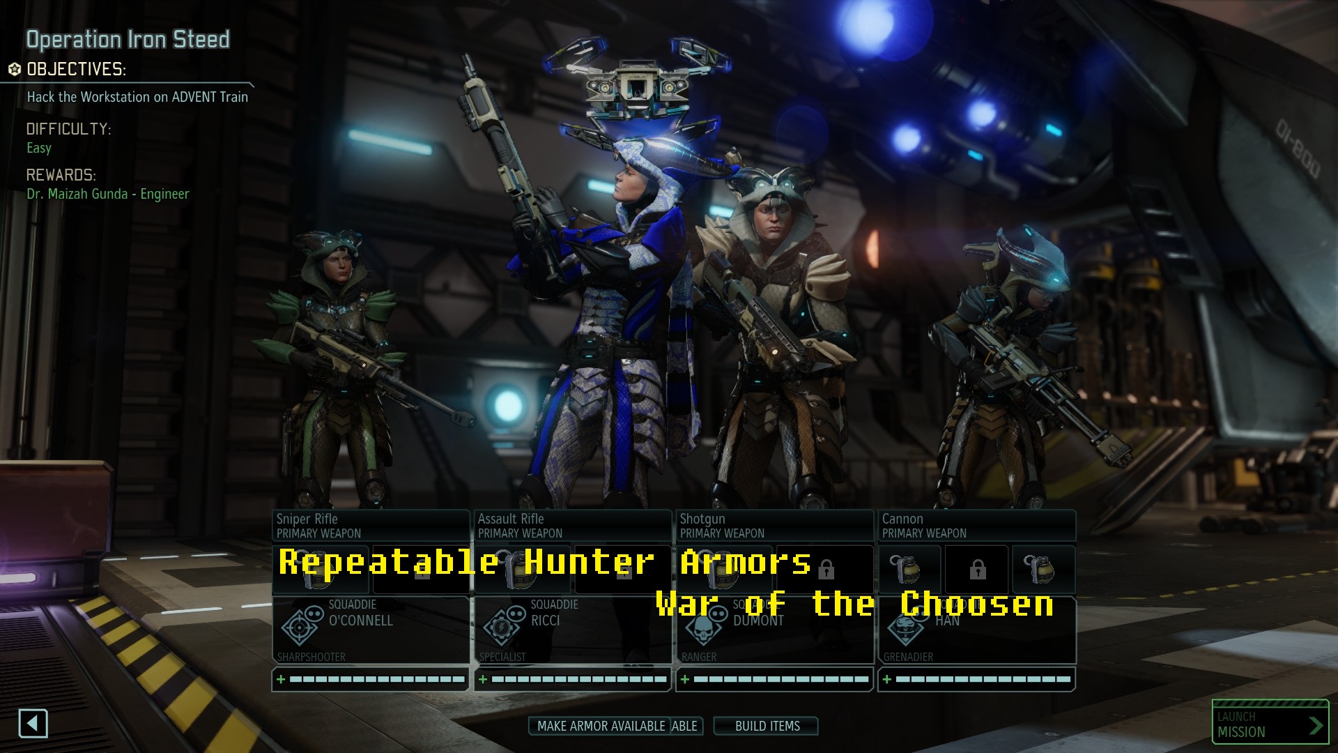 hunter weapons xcom 2