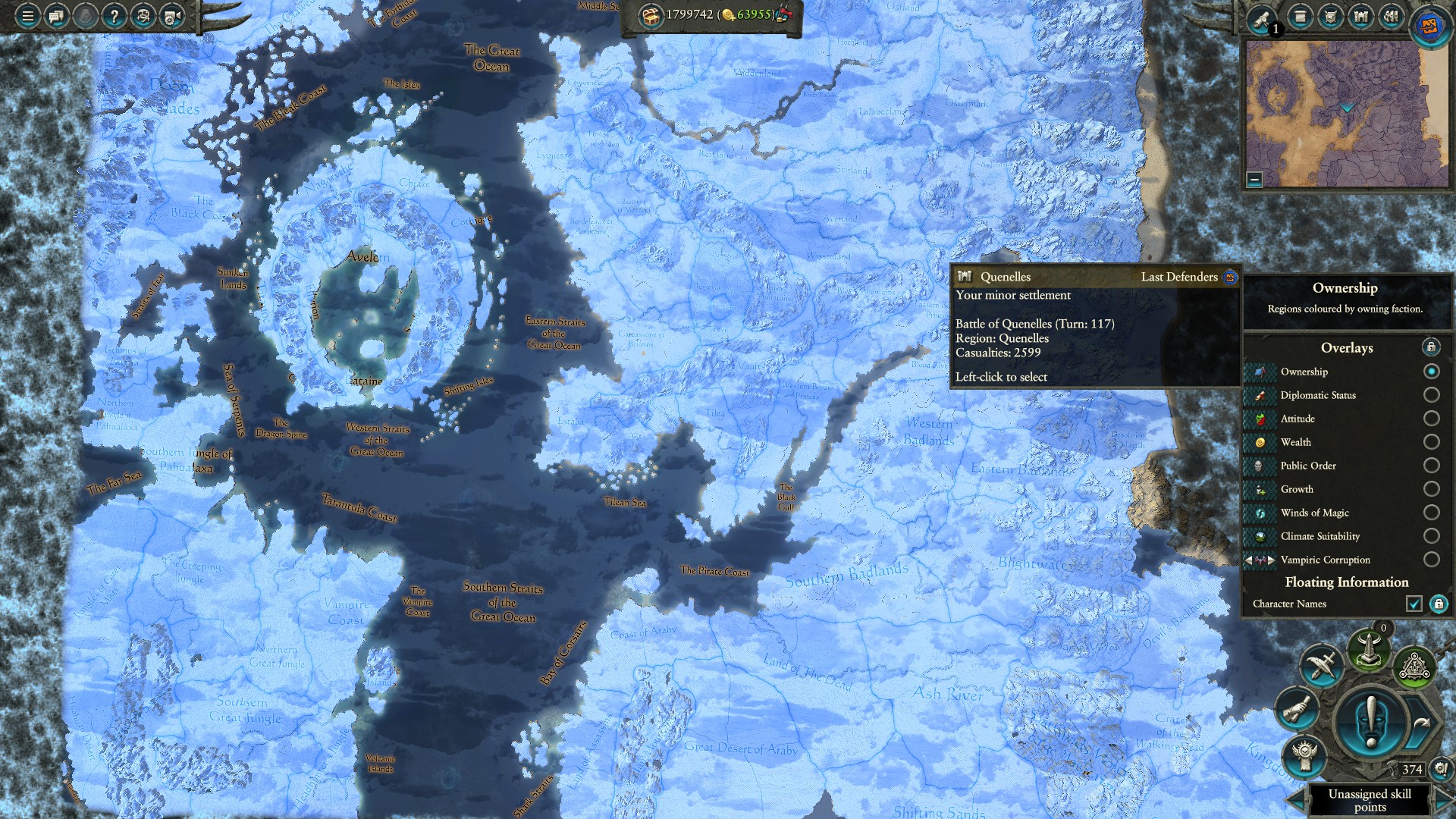 teclas mortal empires campaign