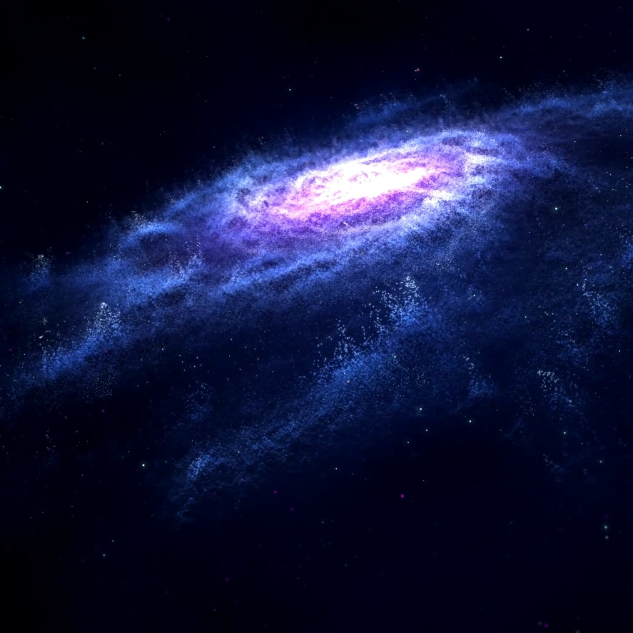 Blue Nebula Moving 4K