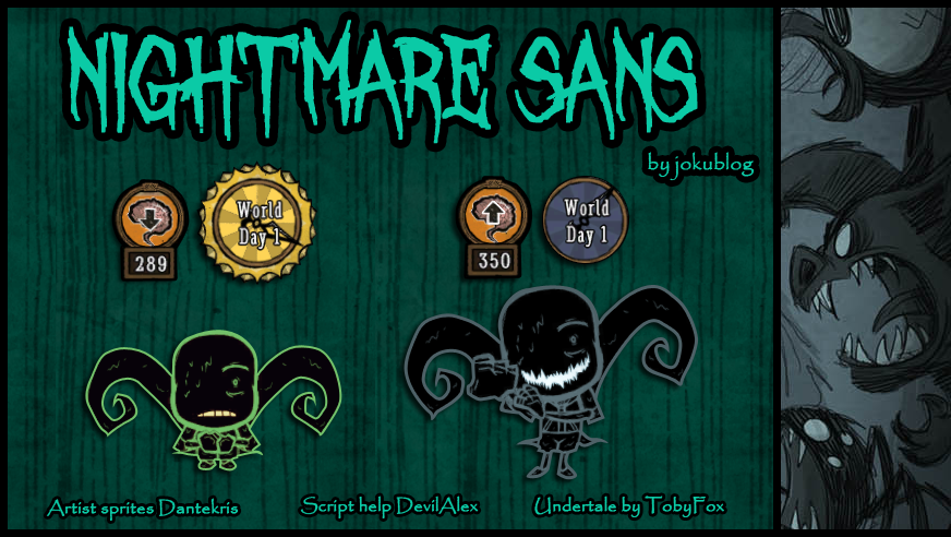 เวิร์กชอปบน Steam::Nightmare Sans | Undertale: Dreamtale AU