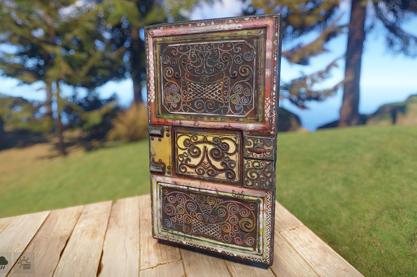 Antique Metal Door thumbnail 2