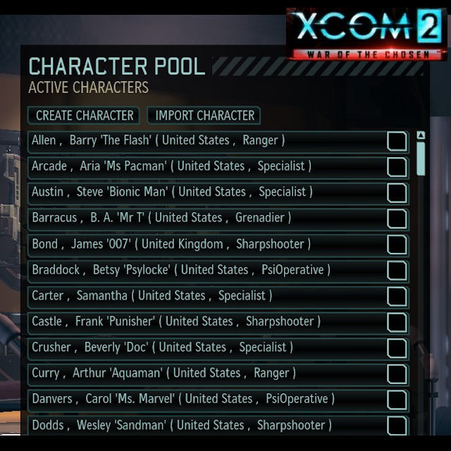 xcom 2 character pool