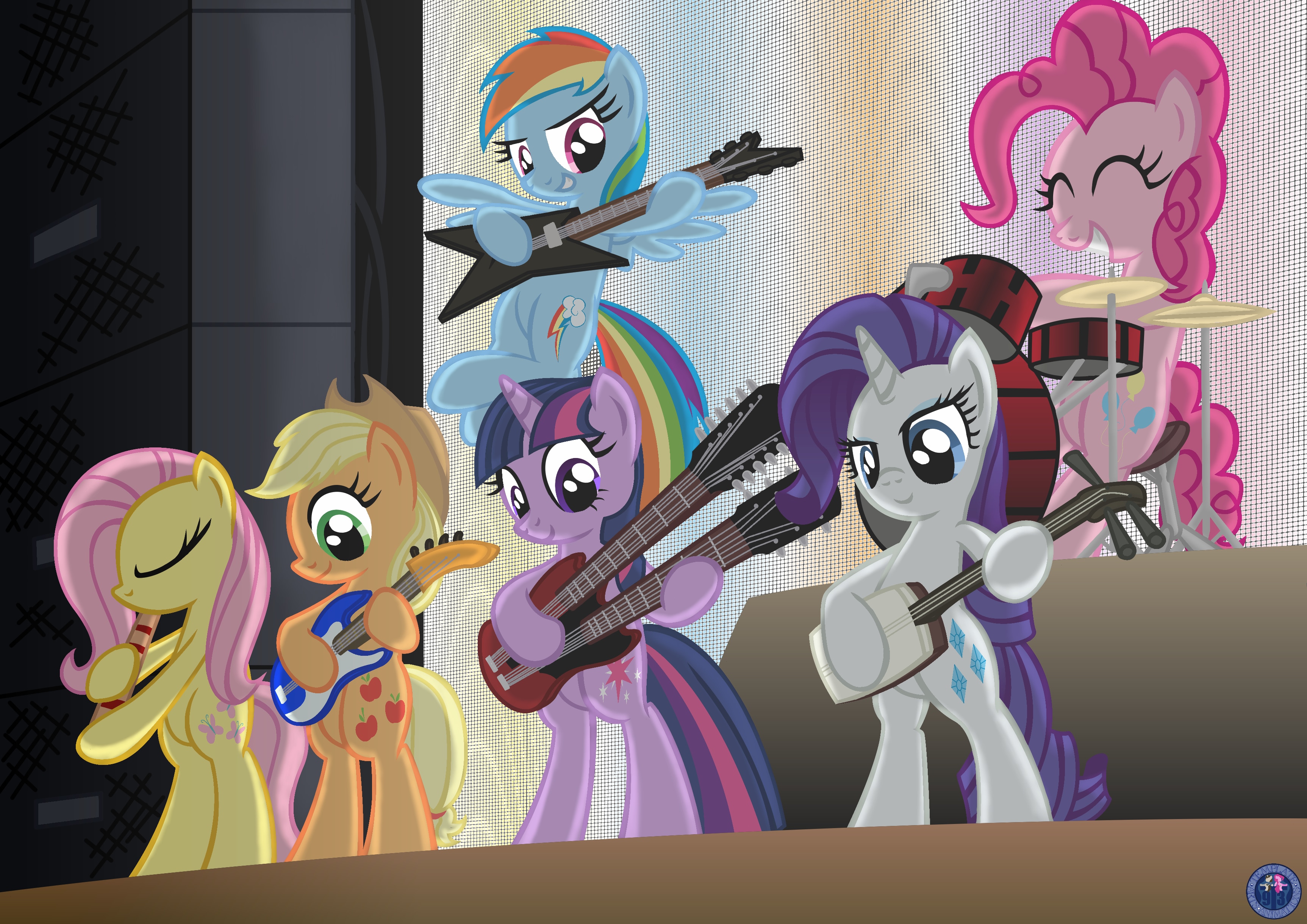 Песнь my little pony. Ансамбль пони. My little Pony музыкальная. My little Pony группа my little Pony. Музыкальные пони персонажи.