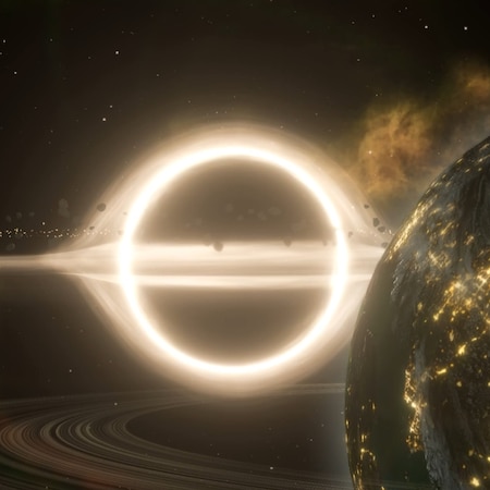 Stellaris Black Hole with Gaia World | Wallpapers HDV