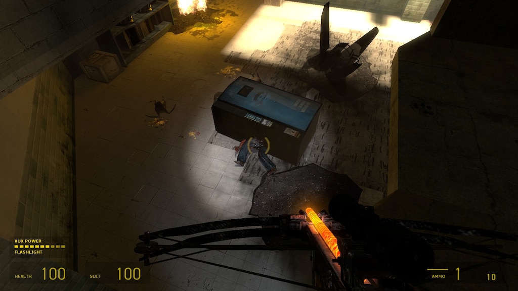 Half life 2 episode 1 flashlight not working
