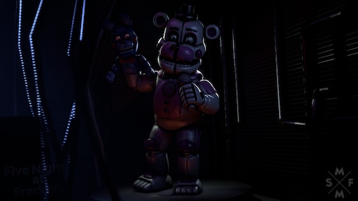 Funtime Freddy V5 by: jorgemodels and Tyrenxchip Breaker Room by: 64th Game...