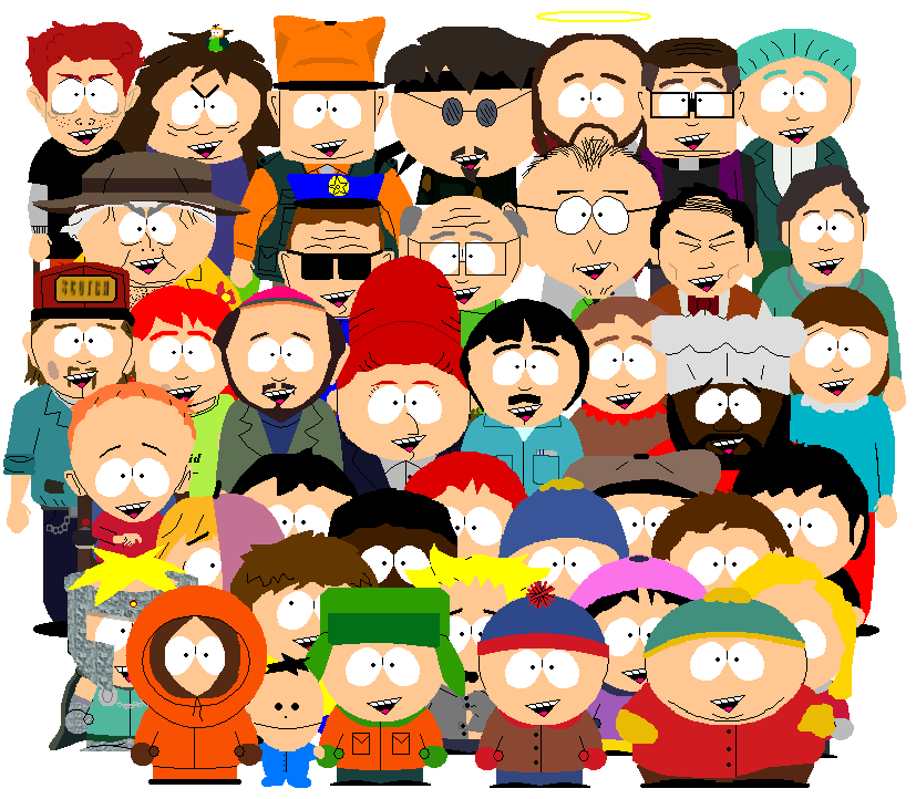 Южный парк герои имена с фото Monk goes to South Park too cute! #SouthPark South park, South park characters