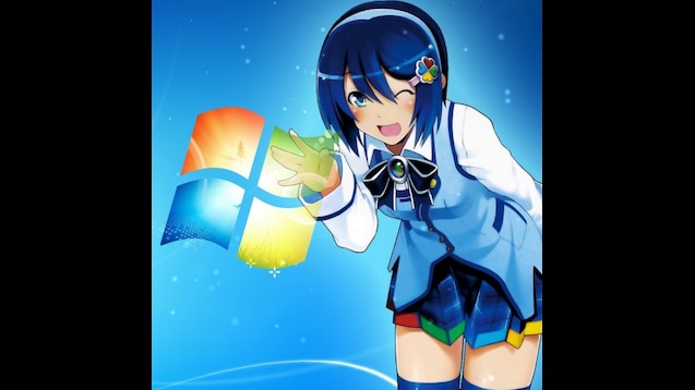 Windows avatar 2000 alt.ver., windows, windows 2000, anime, girls, windows  avatar, HD wallpaper