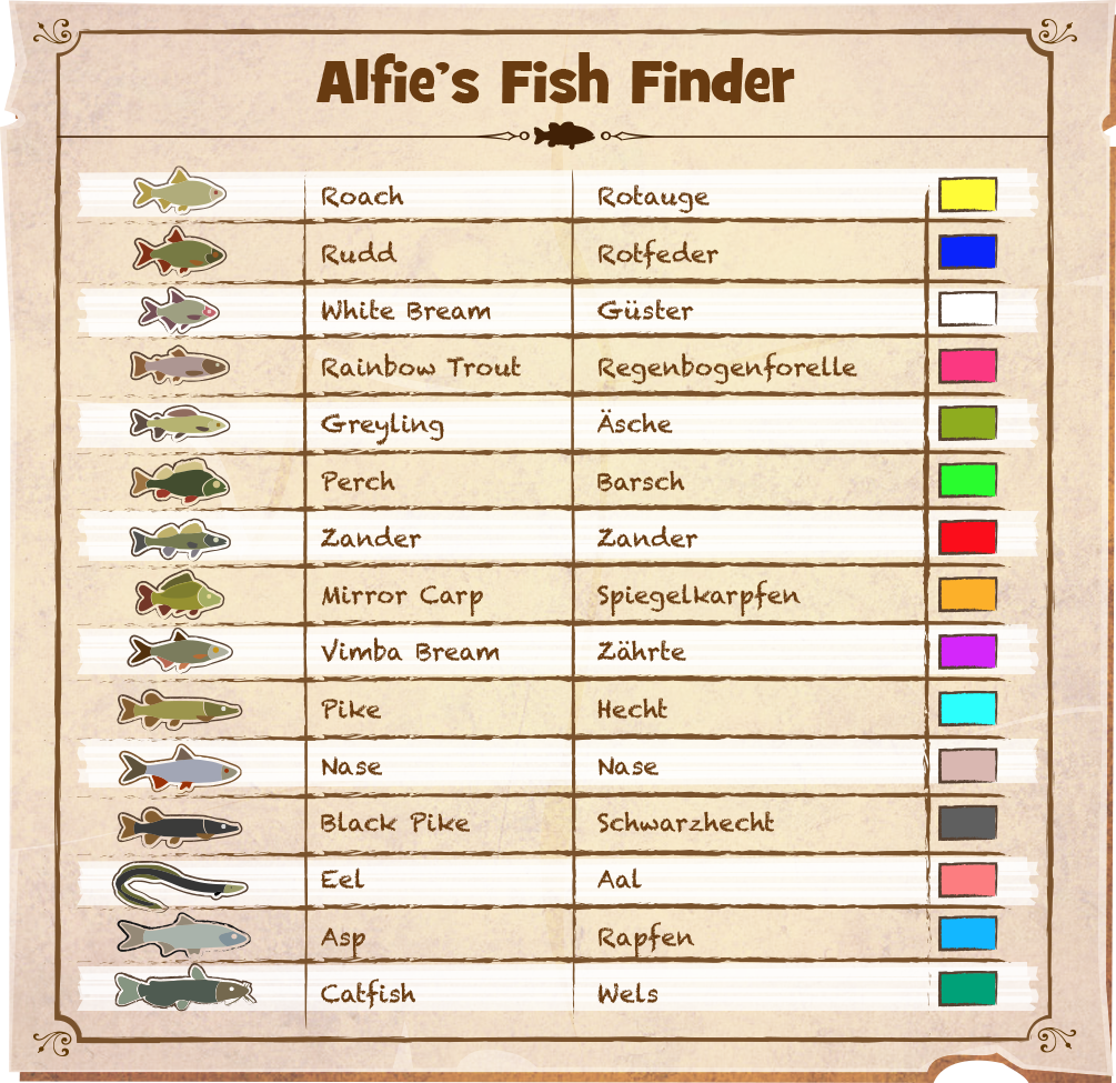 Steam Community :: Guide :: Fish Finder Colour Charts