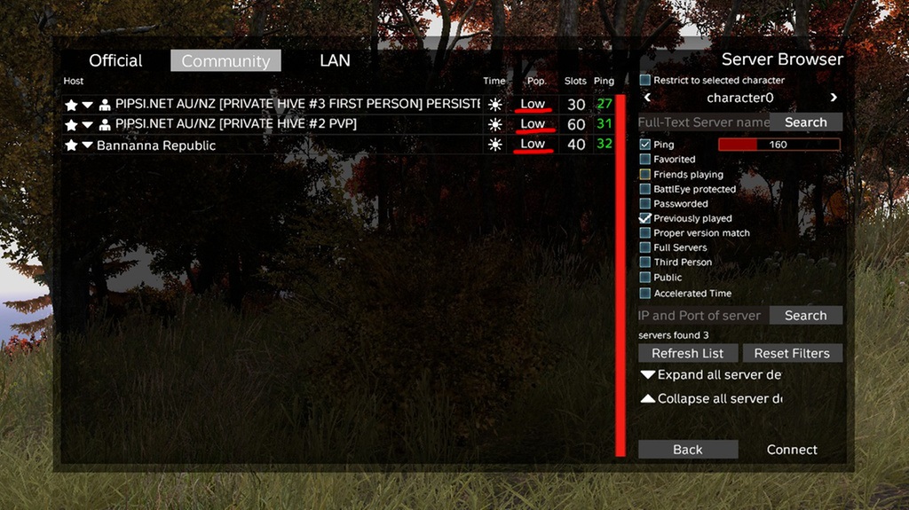 dayz, List