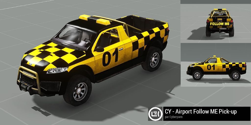 Steam Workshop Cy Airport Follow Me Pick Up Truck