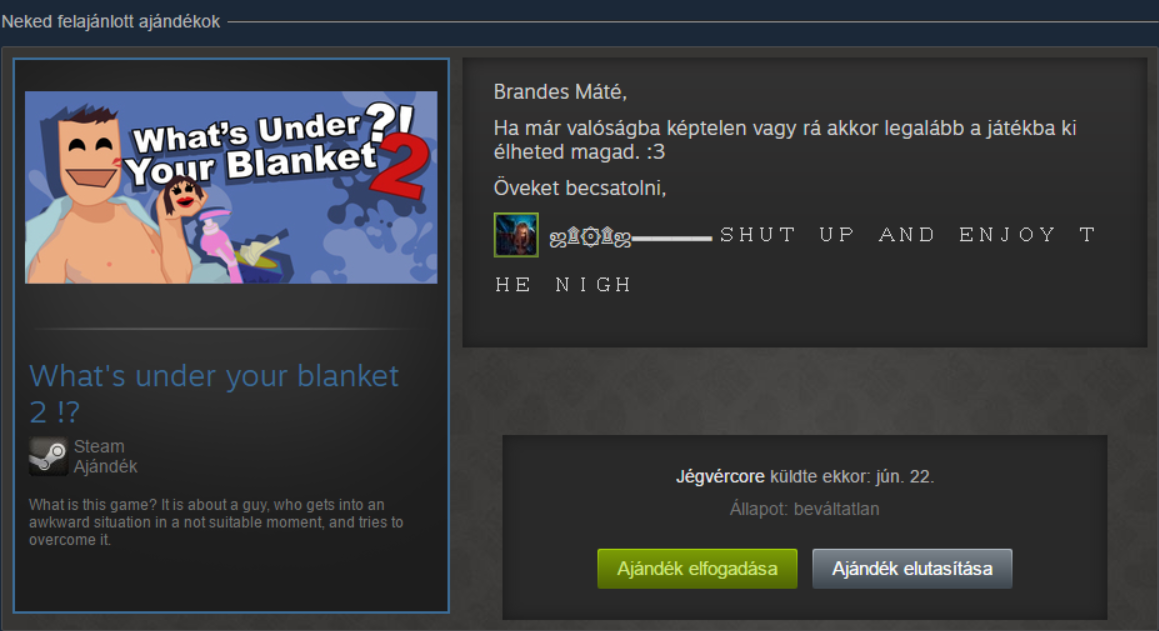 Steam Community What's under your blanket 2