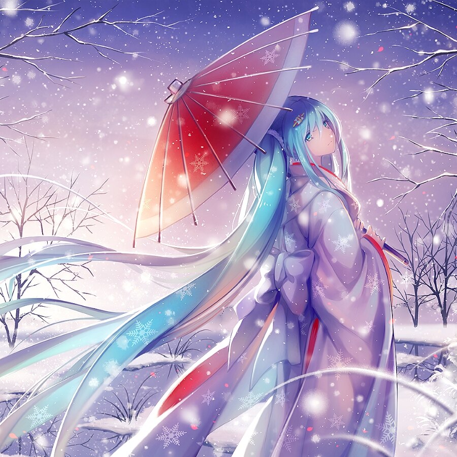 Hatsune Miku In winter time [1920x1075] | Wallpapers HDV