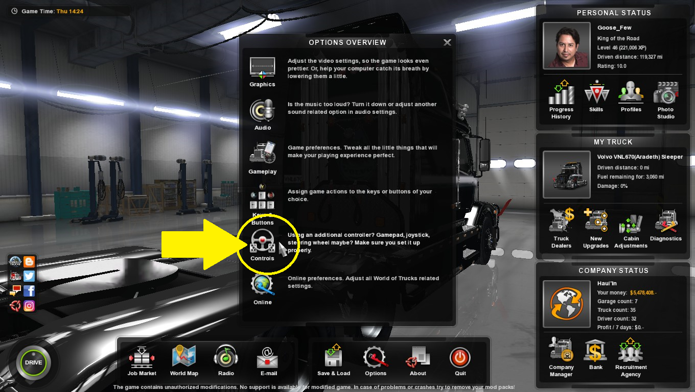 Euro Truck Simulator 2 [XBOX 360 controller].. 