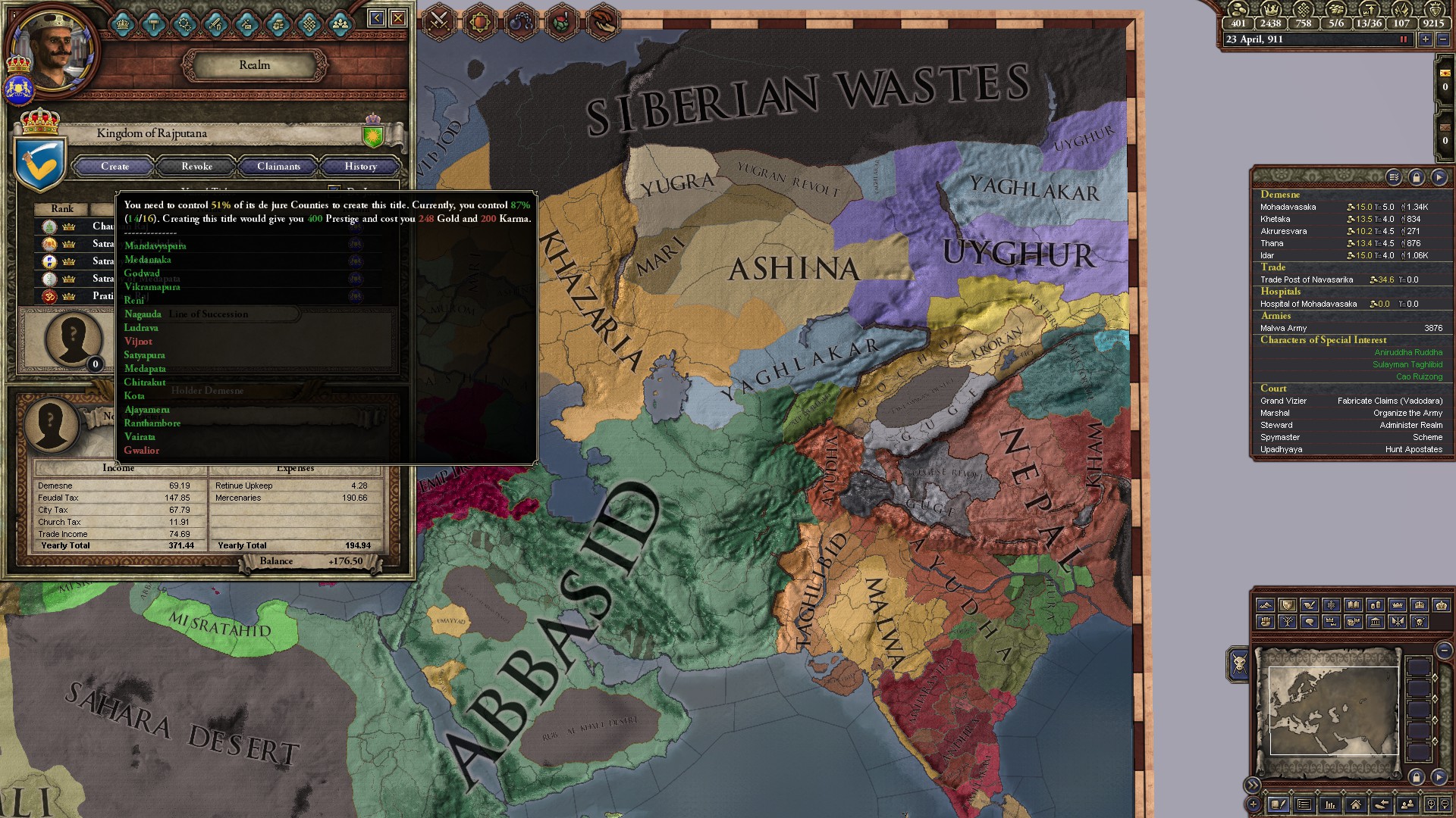 Jade Dragon: White Hun Help with Conquest CB | Paradox Interactive Forums
