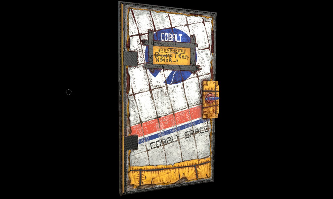 Cobalt Graffiti Door thumbnail 10