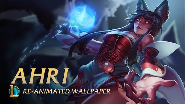 ahri animated wallpaper league