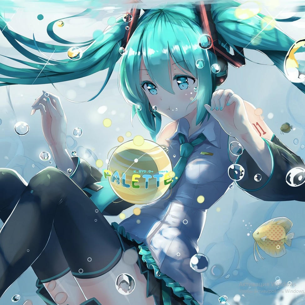 Hatsune Miku Under The Water [2039-x1147]