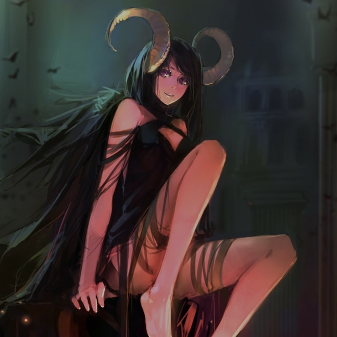 Devil Girl - Anime girl with horns