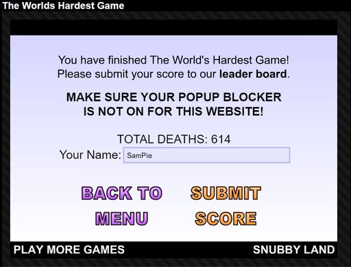 Have You PlayedWorld's Hardest Game?