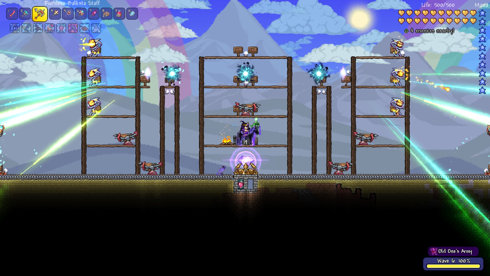 terraria old ones army event all enemies are ethereal
