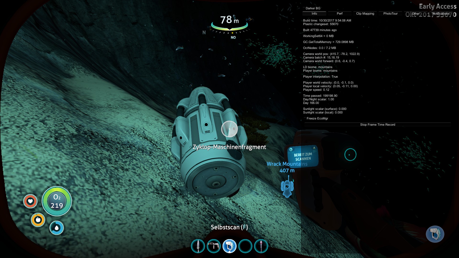 coordinates for cyclops engine fragments